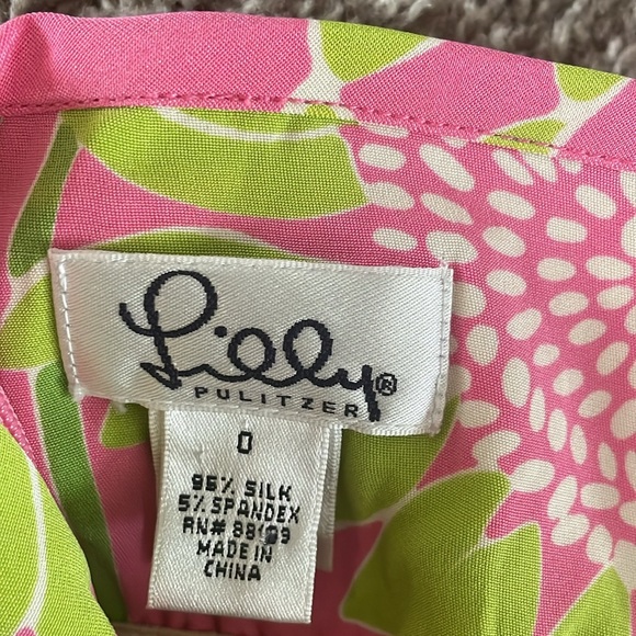 2/$15 3/$20🌹 Lilly Pulitzer silk halter dress - Picture 4 of 4